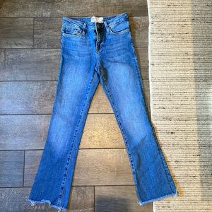 Free People mini flare leg jeans